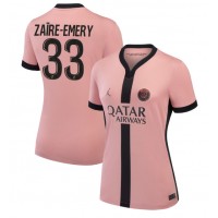 Maglia Calcio Paris Saint-Germain Warren Zaire-Emery #33 Terza Divisa Donna 2024-25 Manica Corta